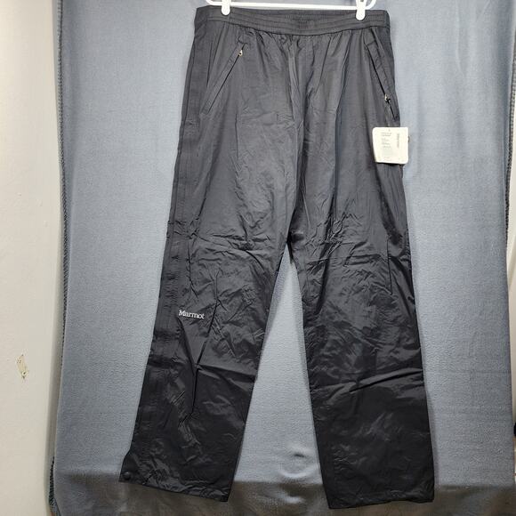 Marmot Mens PreCip Full Zip Pant Shell XXL Black Waterproof Outdoor Gorpcore $90 - Picture 16 of 16